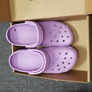 Crocs lavender size 9 mens size 11 womens worn